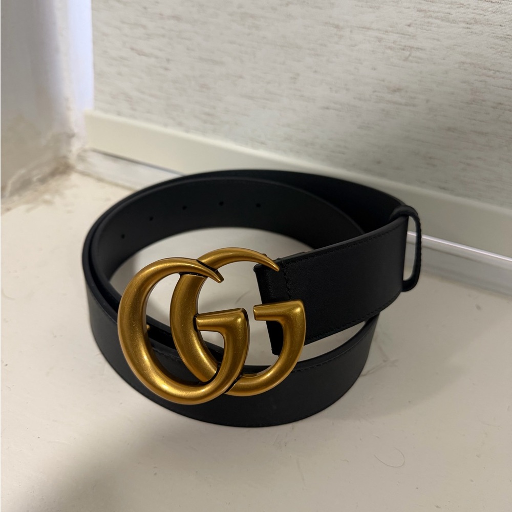 Gucci marmont GG belt black leather size 85cm - Picture 4 of 4